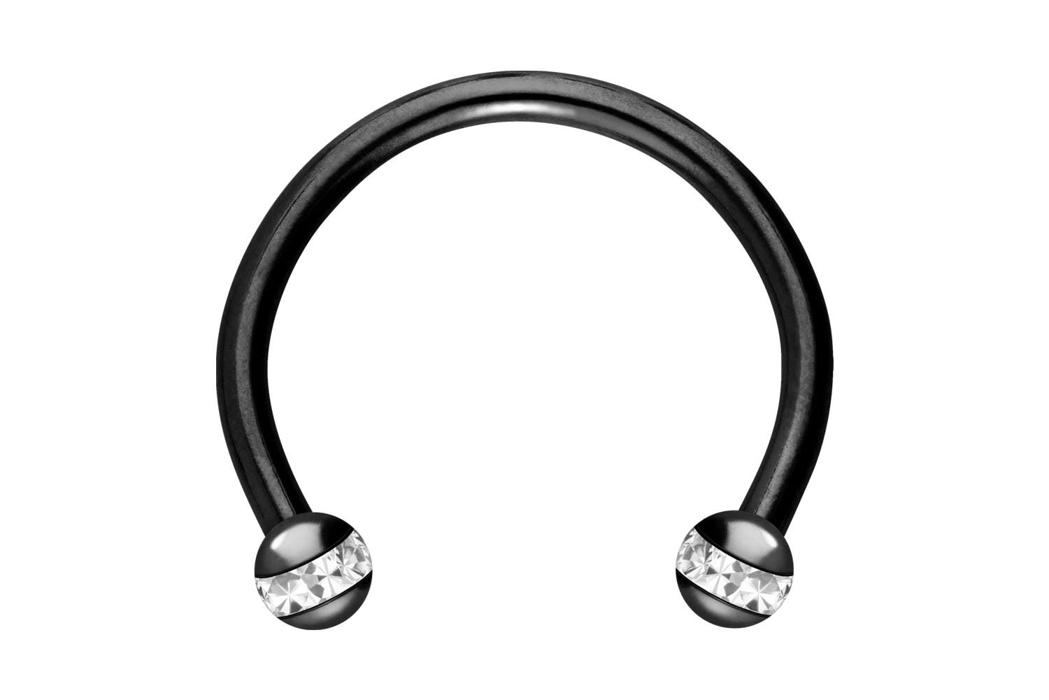 Chirurgenstahl Hufeisenring Piercing EPOXY-RING-KUGELN